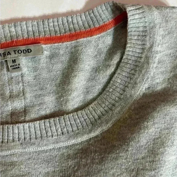 VALENTINES DAY! Lisa Todd Cashmere Blend Heart Sweater Size M - Picture 6 of 7